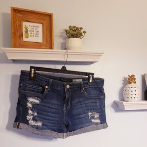Aeropostale midi jean shorts